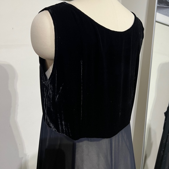 450$ TT MAR SHEER DRESS VELVET POCKETS SIZE SMALL - Picture 7 of 9